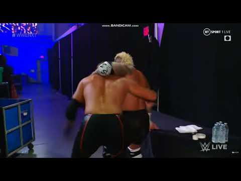 Von Wagner back suplexes Solo Sikoa through table