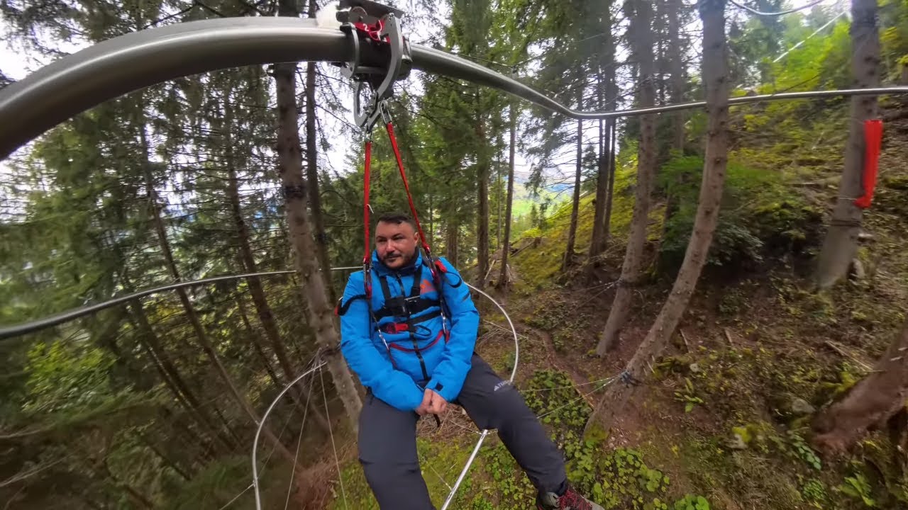 Get ready to virtually soar the Pfingstegg's FLY Line for an exhilarating experience.