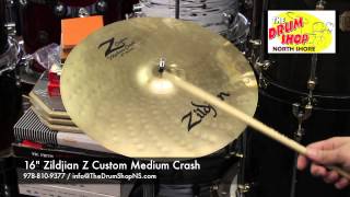 Video thumbnail for Zildjian Z Custom Medium Crash 16" - The Drum Shop North Shore by Nate Morrison Drums