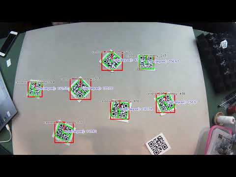 Rotation Angle Detection by using KNN algorithm and QR code detection