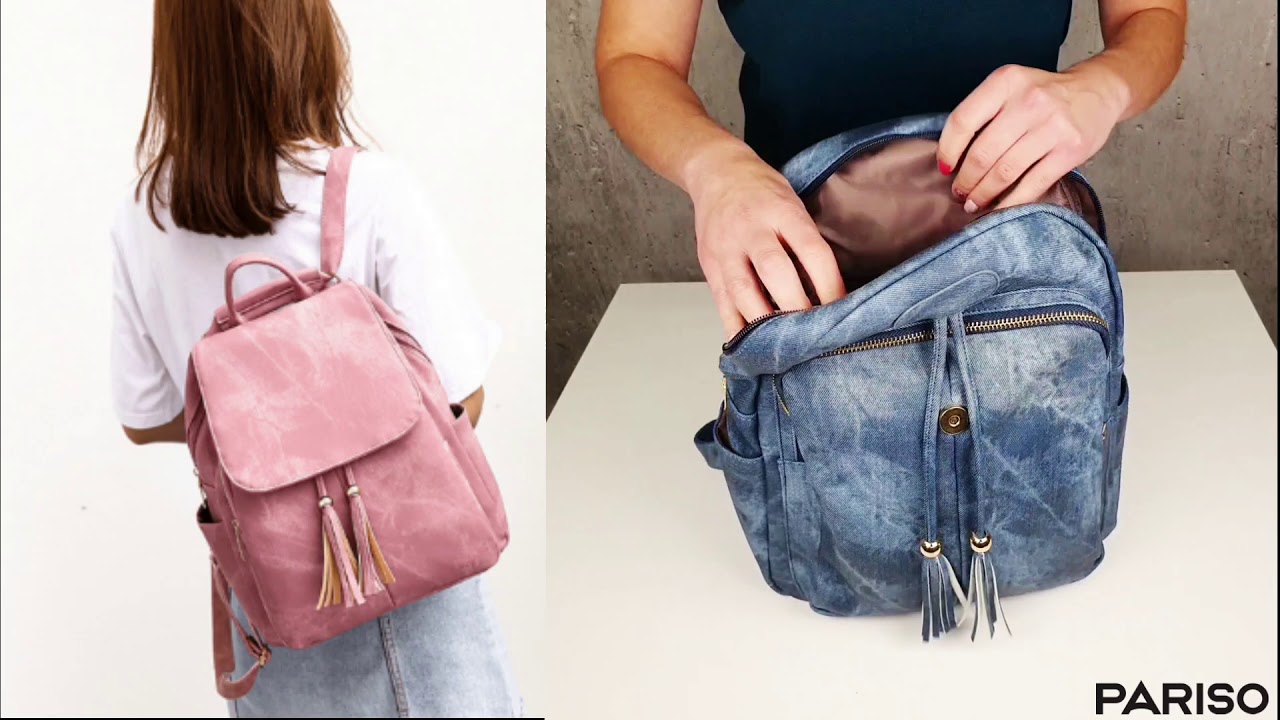 Niebieski plecak a'la jeans - Tommy Hilfiger to to nie jest, ale w niczym nie odstaje :)