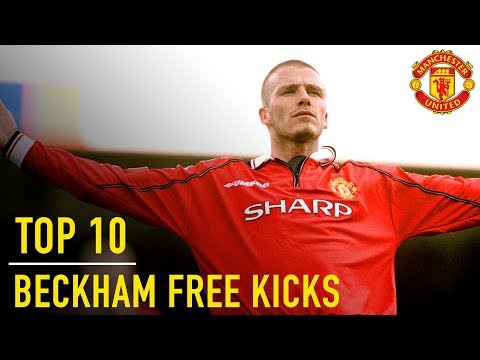 David Beckham's Top 10 Premier League Free Kicks | Manchester United