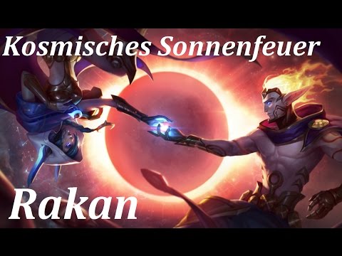 [4K] Kosmisches Sonnenfeuer / Cosmic Dawn Rakan - Skin Spotlight
