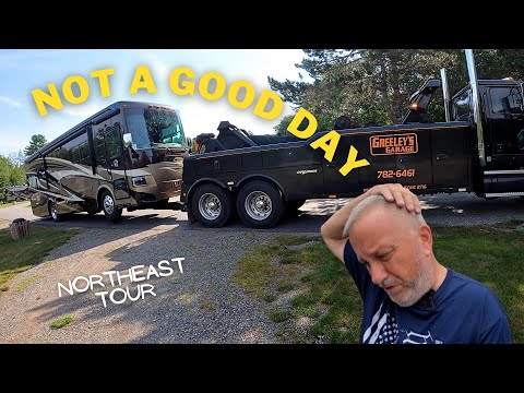 Motorhome Towed 🚨 Greeley’s Garage | NorthEast Tour | FT RV Living 🚎