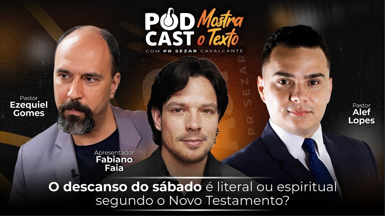 O DESCANSO DO SÁBADO É LITERAL OU ESPIRITUAL? PR. ALEF, PR. EZEQUIEL E PR. FAIA -26.03.26( AO VIVO )