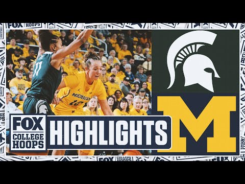 No. 21 Michigan State Spartans vs. No. 24 Michigan Wolverines Highlights | FOX College Hoops