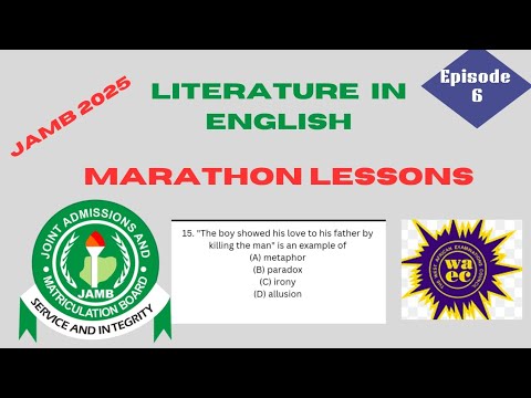 Literature in English Past Questions and Answers Revision. JAMB Literature in English.