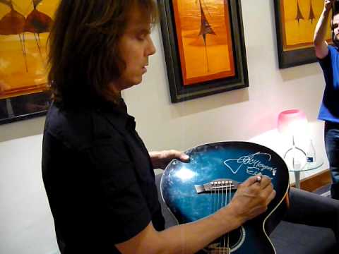 Oberón firma de guitarra Joey Tempest EUROPE