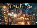 8 Hours Harry Potter Christmas 🎄 Ambience ⋄ Hogwarts, The burrow and More 🎁✨ Cozy Winter Scenes