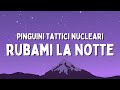 Pinguini Tattici Nucleari - Rubami La Notte (Testo/Lyrics)