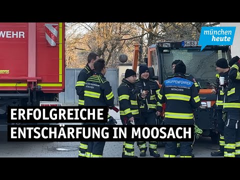 Erfolgreiche Entschärfung am Sonntagvormittag in Moosach