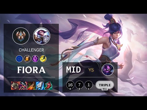Fiora Mid vs Kennen - EUW Challenger Patch 10.25