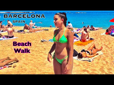 Badalona Beach - Barcelona Spain - Beach Walk - Summer Holiday - June 2022