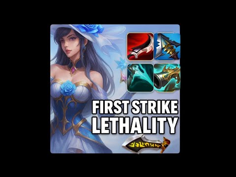 NEW Crystal Rose Caitlyn SKIN 🌹 | FULL CRIT + LETHALITY Build = One-Shot Queen 👑