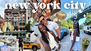 NYC VLOG 🍎🗽🚕 book shopping (biggest barnes + more), eating, brooklyn, soho, central park + more!
