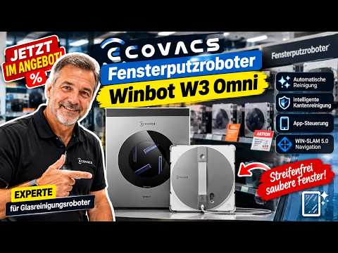 🟢🟢🟢 ECOVACS Fensterputzroboter Winbot W3 Omni – Lohnt er sich wirklich