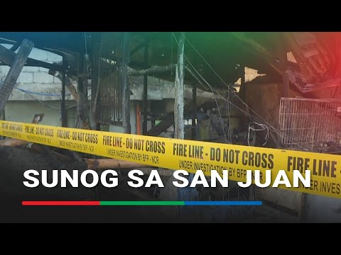 Aftermath ng sunog sa San Juan