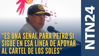 “Es una señal para Petro si sigue en esa línea de apoyar al Cartel de los Soles”: Antonio de la Cruz