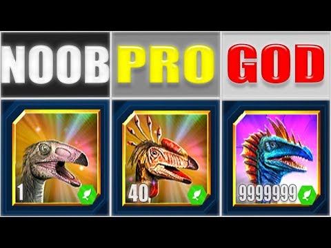 NOOB vs PRO vs GOD - SEGNOSUCHUS 999 | JURASSIC WORLD THE GAME