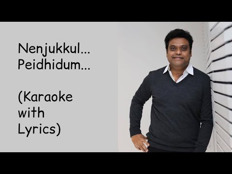 Nenjukkul Peidhidum | Karaoke | With Lyrics | Varanam Ayiram | Harris Jayaraj | High-Quality | Surya