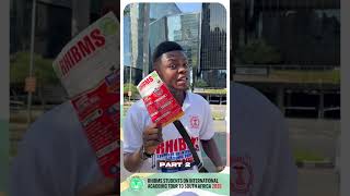 RHIBMS Best Students on Academic Tour Visits Mandela Square in South Africa.