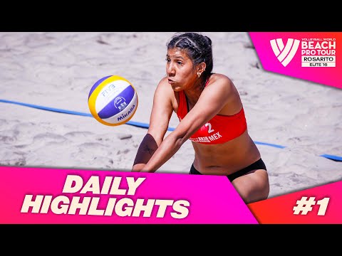 Day 1 of Rosarito 2022! 🔥 Women's Elite16 Highlights #BeachProTour"