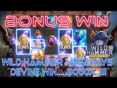 Wild Hammer Megaways - Huge Bonus Win - 8000X