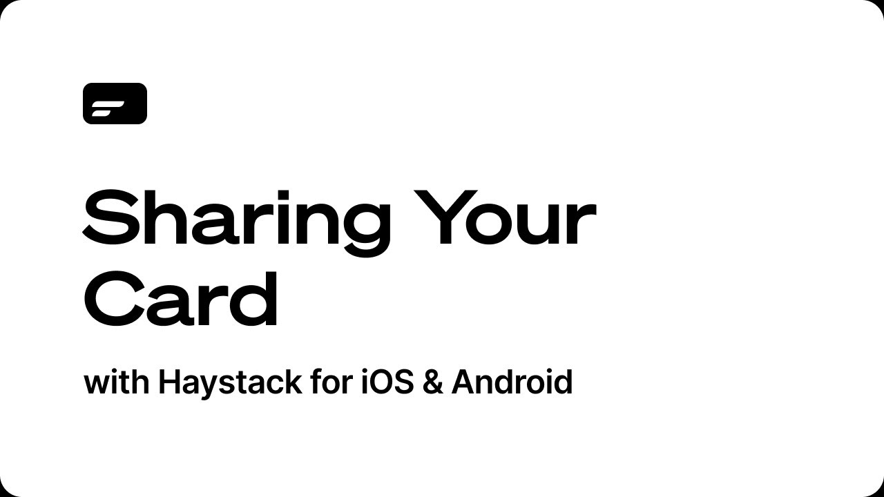 How to: Share your card on iOS and Android