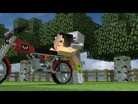 Monster School: Motorcycle Racing & Funny Videos Compilation - Minecraft Animation