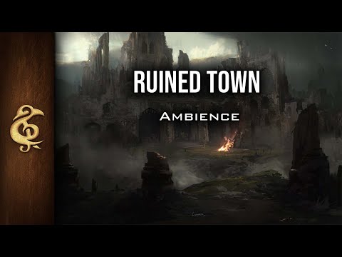 Ruined Town | Medieval ASMR Ambience | 1 Hour