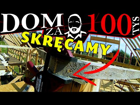 ►Jętki i krokwie: jak samemu skręcać dach dwuspadowy? Budowa domu krok po kroku. Dom za 100 tys #153