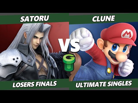 Game Underground Losers Finals - satoru (Sephiroth) Vs. Clune (Sonic, ROB, Mario) SSBU Ultimate