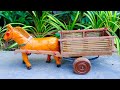 How To Make Horse Cart From Wood And Bamboo DIY Woodworking Project