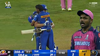 Mumbai Indians vs Rajasthan Royals Full Highlights, MI vs RR IPL 2023 Full Highlights, David 3 Six