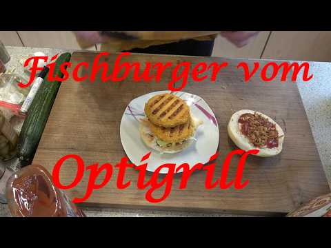 Fish burger from the Optigrill - The Grilljunky 848