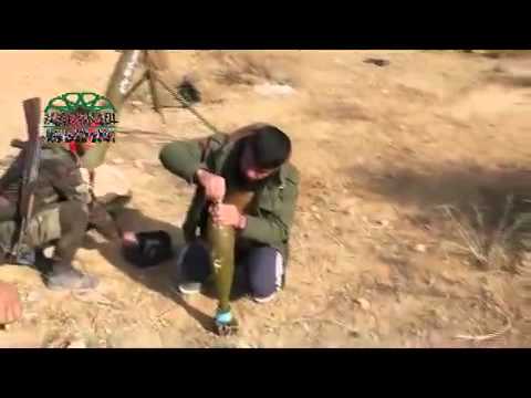 استهداف مطار الطبقة عسكري بقذائف الهاون من قبل لواء العزة لله