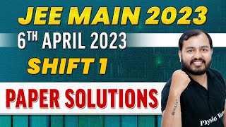 JEE MAIN 2023 Paper Discussion, Attempt 2🔥 || 6th April - Shift 1