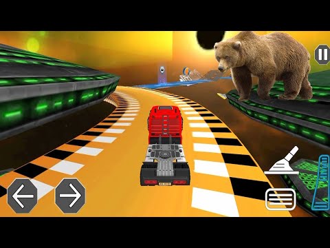 Mega ramp heavy truck driver | Oil tanker truck driving games #gaming #04