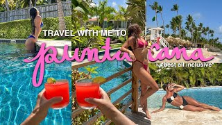TRAVEL WITH ME TO PUNTA CANA 🇩🇴🍹staying at a 5-star all inclusive resort, room t