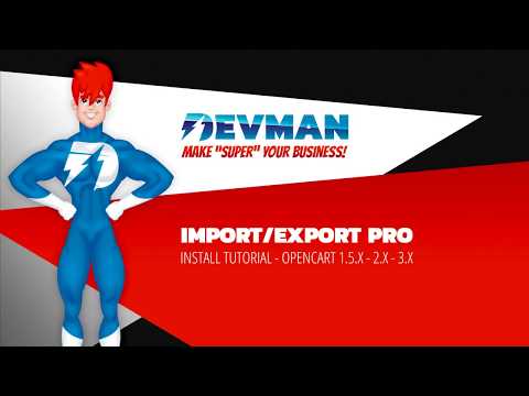 Opencart Import/Export PRO - Lesson 00 - Installing extension