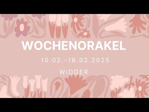 WOCHENORAKEL WIDDER ♈️| 10.02.-16.02.2025 Du stehst klar und deutlich für dich ein!