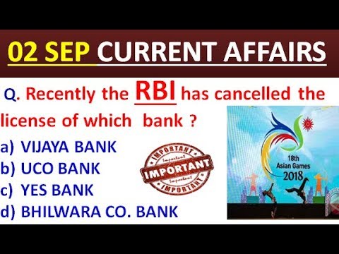 2 September 2018 Current affairs for RAILWAY , SSC, UPSC, BANK exams in Hindi and English # IMP