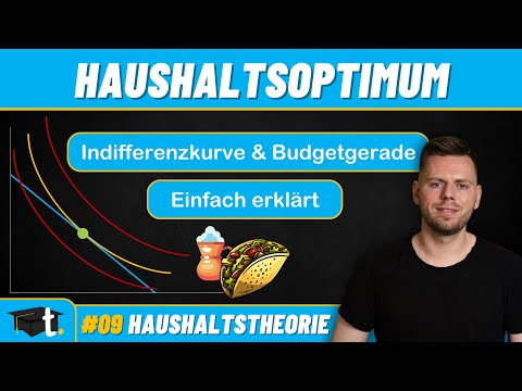 Haushalts-Optimum: Budgetgerade & Indifferenzkurve in 3 Minuten erklärt