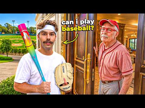 Asking Strangers to Play Baseball in THEIR Backyard