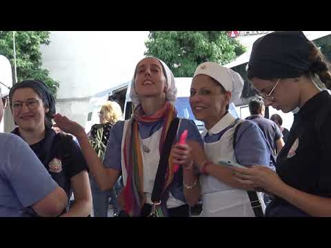 L’arrivo del treno Unitalsi a Lourdes