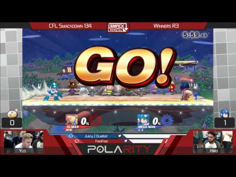 CFL Smackdown 134 WiiU - YLD (Olimar) vs Hiro (Megaman) - Winners R3