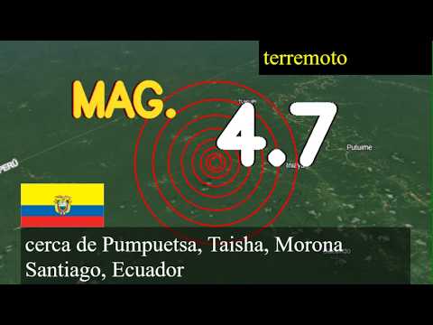 😱🚨  Terremoto cerca de Pumpuetsa, Taisha, Morona Santiago, Ecuador actualizaciones en vivo hoy: Terr