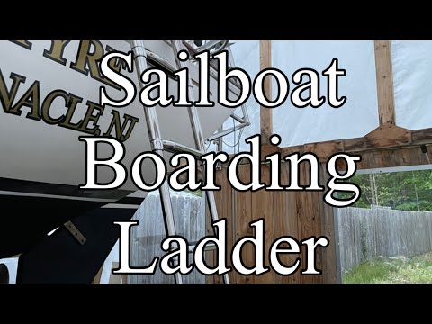Contessa 26 Refit ep.42 - Installing a Telescoping Boat Ladder