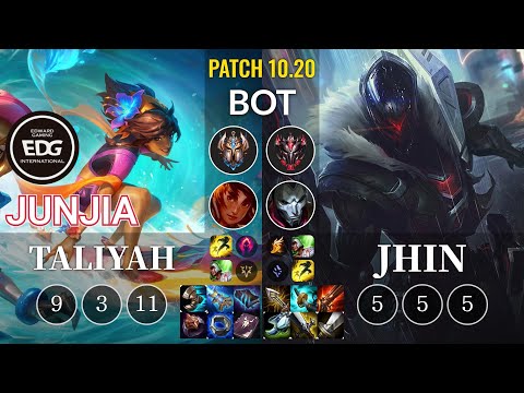 EDG JunJia Taliyah vs Jhin Bot - KR Patch 10.20