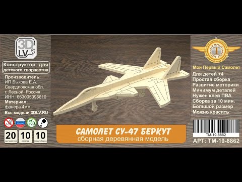 Инструкция по сборке самолета из дерева СУ-47 "Беркут"